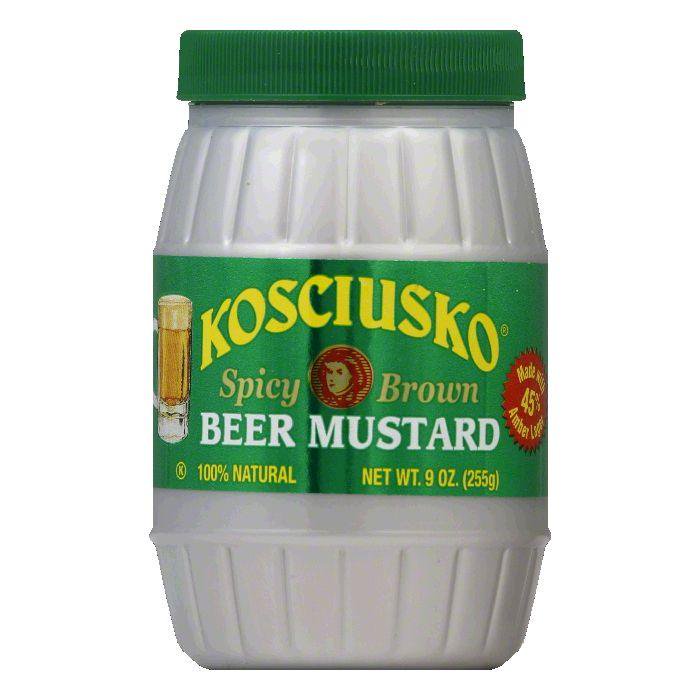 Plochmans Kosciusko Mustard Beer, 9 OZ (Pack of 6)