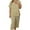 Khaki, variant on Plus Size Two Piece Sets for Women Short Sleeve T-shirts Wide Leg Pants Solid Color Womens Casual Outfits for Summer Spring
