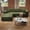 L-Shaped Green, variant on JARCLIC 2 Pack Premium Latex Bed Pillows with Removable Cover Breathable Anti-Bacterial Support Pillows for Sleeping, White