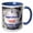 Blue/White, variant on 3drose, Image of Hurricane with True Message, 11oz Magic Transforming Mug