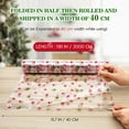 thumbnail image 2 of comerut 1 Roll Gift Wrapping Paper Christmas Pattern Wrap Roll Durable Beautiful Flower Packaging Paper for Xmas Party Crafts, 2 of 7