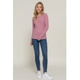 thumbnail image 4 of TheLovely Juniors & Plus Casual Long Sleeve Henley Thermal T-Shirts Top, 4 of 4