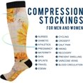 thumbnail image 4 of FREEAMG Christmas Cute Deer Compression Socks for Women and Men, 1 Pair, 4 of 7