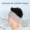thumbnail image 3 of Ear Warmers Headband, Earmuff Headband Fleece Earmuffs Running Headband Winter Ear Covers Moisture Wicking Sweatband Ski Sport Headband, 3 of 8