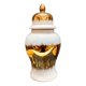 thumbnail image 3 of Jarrón decorativo de cerámica con forma de tarro de jengibre de porcelana moderna, tanque de almacenamiento, artesanía con S, 3 of 9