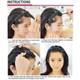 thumbnail image 4 of Diadema con horquilla para peinado con flequillo, pinza para flequillo tejida profesional, herramienta para trenzar diadema con dientes, banda para el cabello con pinzas, accesorios para el cabello de, 4 of 7