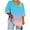 #393-Sky Blue, variant on Roncen Women's Plus Size Tops Short Sleeve Tees Casual Tunics Blouses