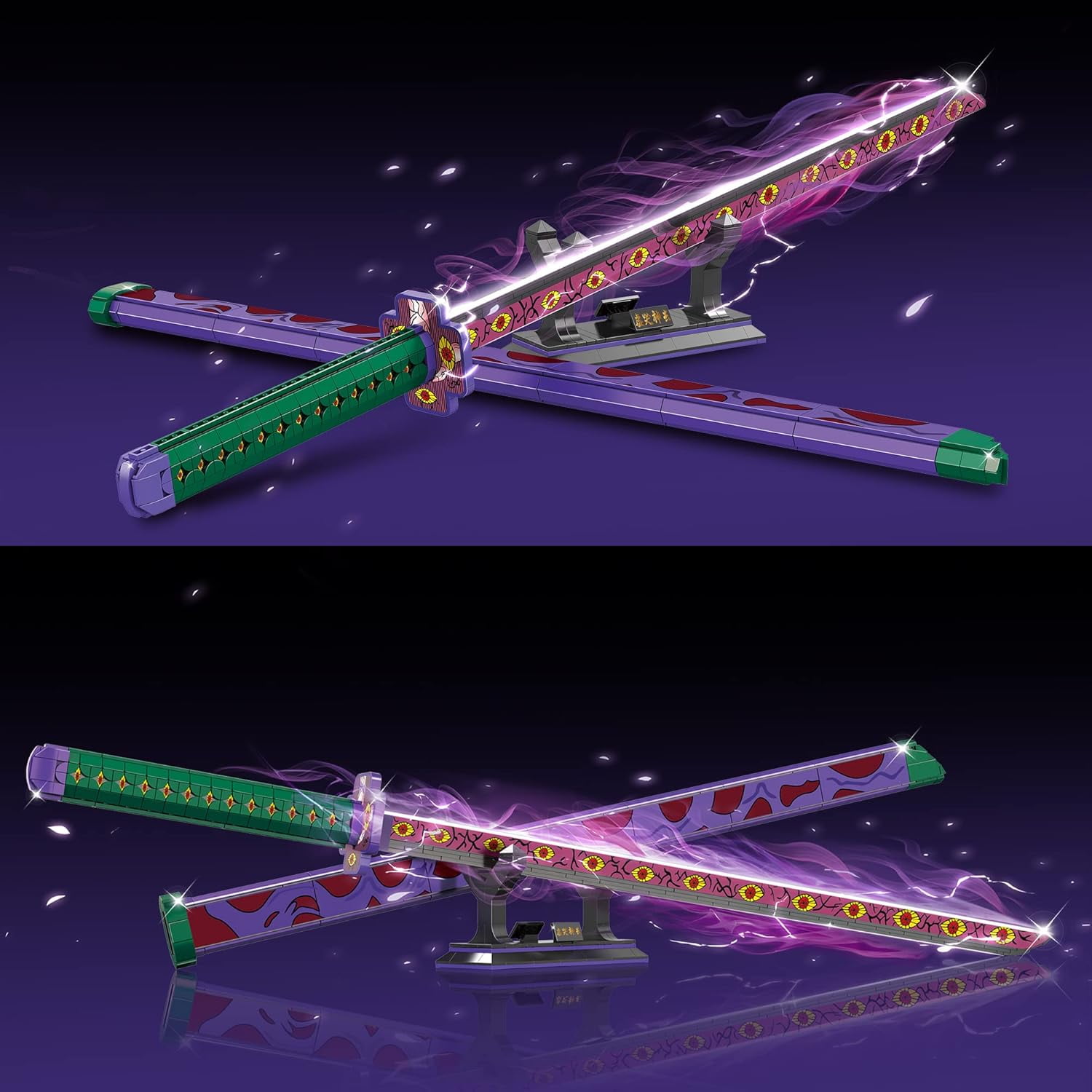 GZBricker Anime Kokushibou Katana Swords Building Sets Cosplay for Adults Compatible with Lego