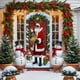 thumbnail image 5 of Seyotauo Christmas Door Cover Decoration Santa Claus Front Door Cover Xmas Hanging Banner Santa Background for Home Holiday Christmas Decoration, 5 of 6