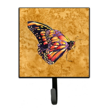

Carolines Treasures 8858SH4 Butterfly on Gold Leash or Key Holder 7Hx4.25W multicolor