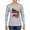 Heather Grey, variant on Totally 80's Forever Vintage Womens Graphic Long Sleeve T-Shirt, Royal, Small