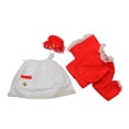 thumbnail image 3 of Fun World Red and White Plush Velour Santa Claus Unisex Adult Christmas Costume Suit - One Size, 3 of 4
