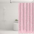 thumbnail image 5 of Pink Shower Curtain Boho Shower Curtain Leaf Shower Curtain Sage Pine Leafage Plant Leaves Family Bathroom Decor Set with 12 Hooks 72x72 Inches, 5 of 6