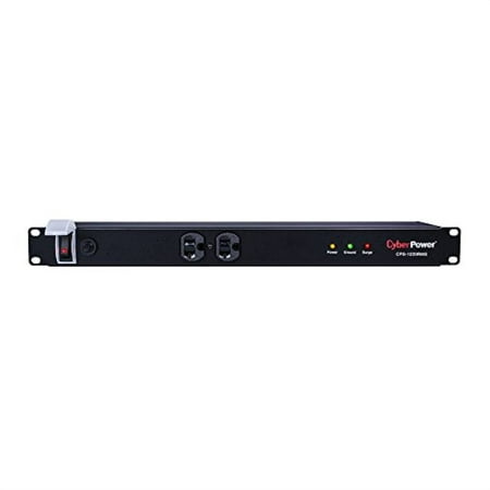 cyberpower cps1220rms surge protector, 1800j/120v, 12 outlets, 15ft power cord, 1u rackmount