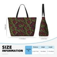 thumbnail image 4 of Easygdp Burgundy Peony Flowers Bolsa de Viaje de Playa de Gran Capacidad, Bolsa Tote Perfecta para la Playa, Escapadas de Fin de Semana y Viajes, 4 of 7