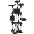 thumbnail image 2 of Renwick 79" Multilevel Cat Tree Tower with Scratching Posts, Black, 2 of 9