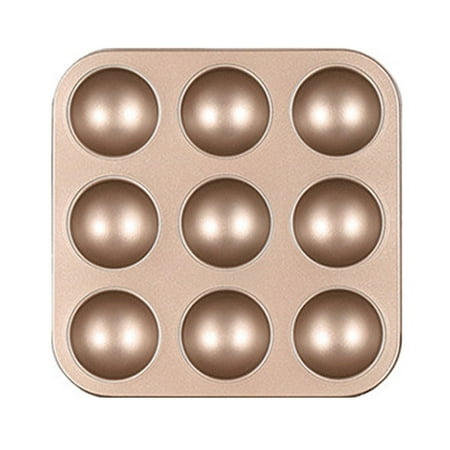 

Cups Half Tray Steel 9 Non-stick Ball Carbon Cupcake Metal Cupcake Cake Mould valentines day valentines day gifts valentines day gifts for him valentines day gifts for her valentines day decoration