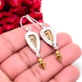 thumbnail image 2 of Picture Jasper - Oregon 925 Sterling Silver Two Tone Arrow Head Earring 1.95 S54, Handmade Jewelry, Dangle Earring, 2 of 4