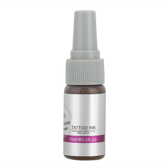 15ml Eyebrow Tattoo Plant Pigment Tattoo Ink Makeup Cosmetics Tool Accessory (Chocolate)