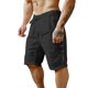 thumbnail image 1 of pstuiky Hombres bajos, Pantalones cortos de lino para hombre con bolsillos, cordón ajustable, cintura elástica, cómodos, transpirables, informales, para uso diario, de color liso., 1 of 7