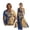 Blue Gold Mountain Tree, variant on FOR U DESIGNS Maple Leaf Koi Print Matchable Couple Outfits Button Down Shirt or Sleeveless Sundress with Pockets Fashion Matching Clothes for Beach Parties