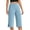4# Light Blue, variant on 18" Capri Pants for Women High Waist Wide Leg Yoga Capris with Pockets Stretchy Loose Fit Casual Workout Pull On Pants Dark Gray S
