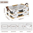 thumbnail image 3 of Cute Black Cat Shelf Baskets Set of 2 Foldable Metal Frame Open Storage Bins 16.9x11.4x7.7in Large Capacity, 3 of 8