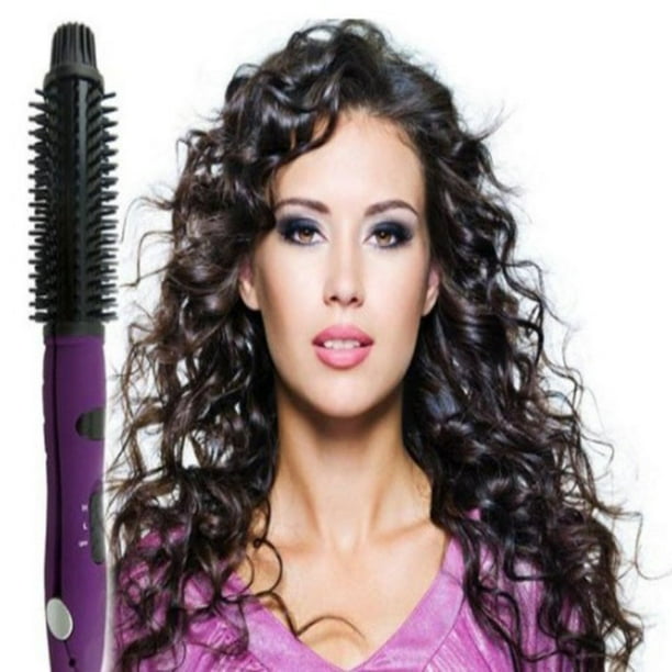 Curling Iron Brush Travel friendly Hair Curler Hot Brush Anti scald Hair Straightener Curling Wand With Teeth Styling Brush