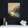 thumbnail image 4 of JRXY Modern Entrance Decoration Large Hand Painted Oil Painting--New Chinese Style Landscape Background Wall Corridor Aisle Vertical Landscape Painting Living Room Huge Thick Texture 16x20in 16x20 in, 4 of 4