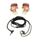 thumbnail image 5 of Auriculares con cable para monitor Agudos nítidos Graves potentes Unidad de grafeno de cobre puro Auriculares con cable MMCX desmontable Cable rojo y negro, 5 of 10