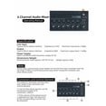 thumbnail image 4 of Mixer Mini Low Noise Sound Mixer Ultra Compact Professional Sound Mixer 4 Channel Mixer Stereo RCA Output, 4 of 8