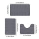 thumbnail image 3 of Juego de 3 alfombrillas de baño de espuma suave | Alfombras de baño de terciopelo absorbente y antideslizante | Alfombrillas de baño lavables a máquina y de secado rápido para baño y ducha, 3 of 6