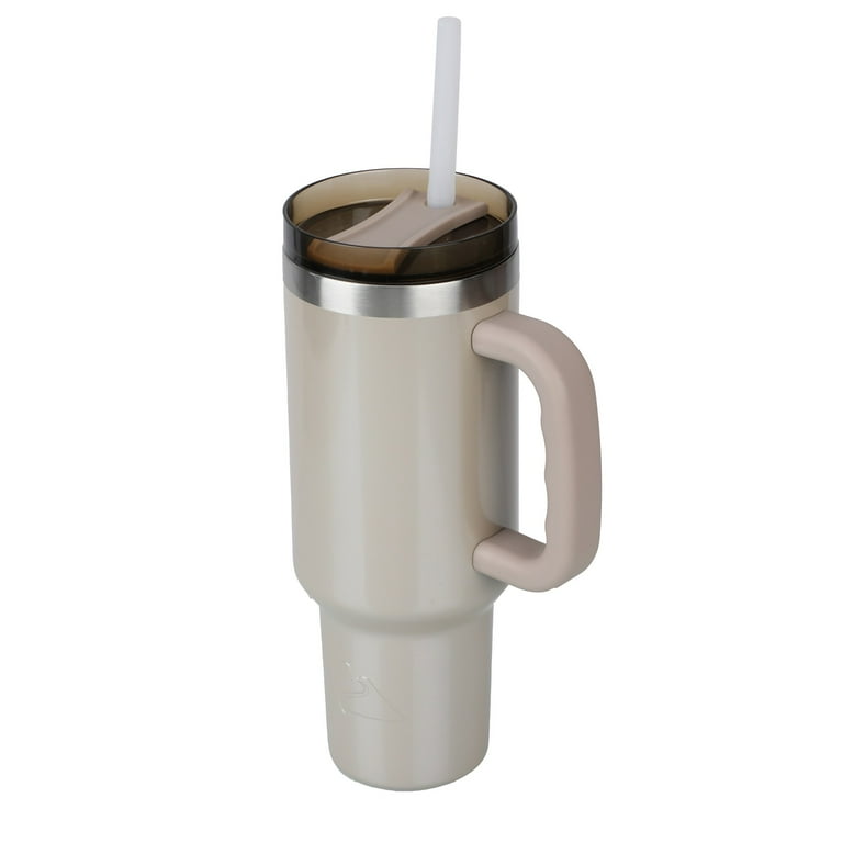 Ozark Trail 40 oz Vacuum Insulated Stainless Steel Tumbler Papyrus