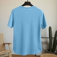 thumbnail image 4 of Men's Solid Color Comfortable Sport Casual Short Sleeved Round Neck Shirts, 4 of 9