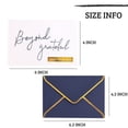 thumbnail image 3 of Navy Foil Letterpress Thank You Cards 36 Pack 4x6 Inches For Weddings, Graduations, Funerals, 3 of 6