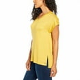 thumbnail image 2 of Orvis Ladies' V-Neck Tunic Knit Top, Mustard Large, 2 of 5