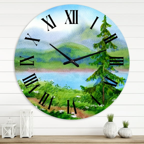 Designart 1 in Quartz Traditional Wall Clock