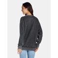 thumbnail image 3 of Self Esteem Women’s Mineral Washed Graphic Sweatshirt, Sizes S-XL, 3 of 5