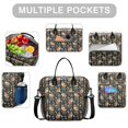 thumbnail image 2 of Pioneer Flower Floral Print Pattern Insulated Leakproof Lunch Box for Women, Large Lunch Bag for Tween Teen Adult, Loncheras Para Mujer for Work Beach Travel Picnic Camping, 2 of 6