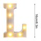 thumbnail image 2 of TUWABEII - Luces LED con letras del alfabeto, luz nocturna para decoración del hogar, bar, fiesta, boda, cumpleaños, lámpara navideña a pilas, 2 of 6