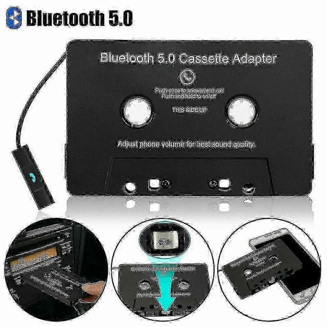 Car Audio Bluetooth Cassette Receiver Tape Player Bluetooth 5.0 Cassette Aux Adapter Edition 0808