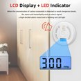 thumbnail image 3 of Riwcyla 3 Packs Battery Operated Detector with LCD Digital Display for House Kitchen Restaurant Hotel Office , Batteries NOT Included, 3 of 6