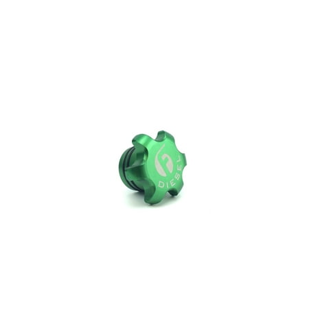 Fleece Performance 2013+ Dodge Cummins Green Anodized Billet Fuel Cap