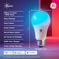 thumbnail image 2 of Bombillas LED inteligentes Cync GE A19 WiFi que cambian de color (paquete de 2), 2 of 9