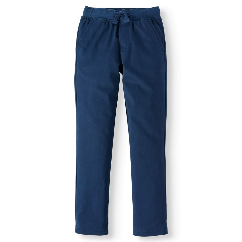 Wonder Nation Wonder Nation Boys School Uniform Stretch Twill Pull On