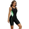 thumbnail image 1 of Charmo Womens Boyleg Unitard Swimsuits Racerback Athletic One Piece Bathing Suits, 1 of 6