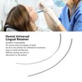 thumbnail image 4 of Lower Lingual Retainer,  Universal Lingual Retainer Mesh Base Professional Stainless Steel U Shape Easy Install 2pcs  for Clinic, 4 of 7