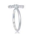 thumbnail image 2 of iJewelry2 Sterling Silver Clear CZ Snowflake Cocktail Ring Size 8, 2 of 2
