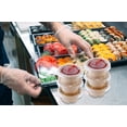 thumbnail image 6 of EcoQuality 3oz Compostable Portion Cups with Lids Condiment Souffle Bagasse Cups with Lid - Sugarcane, Biodegradable Perfect For Sauces, Samples, Condiments, Slime, Jello Shot, Food Storage (1000), 6 of 7