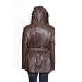 thumbnail image 3 of Mason & Cooper Women's Leather Jacket with Zip Out Hood, 3 of 3